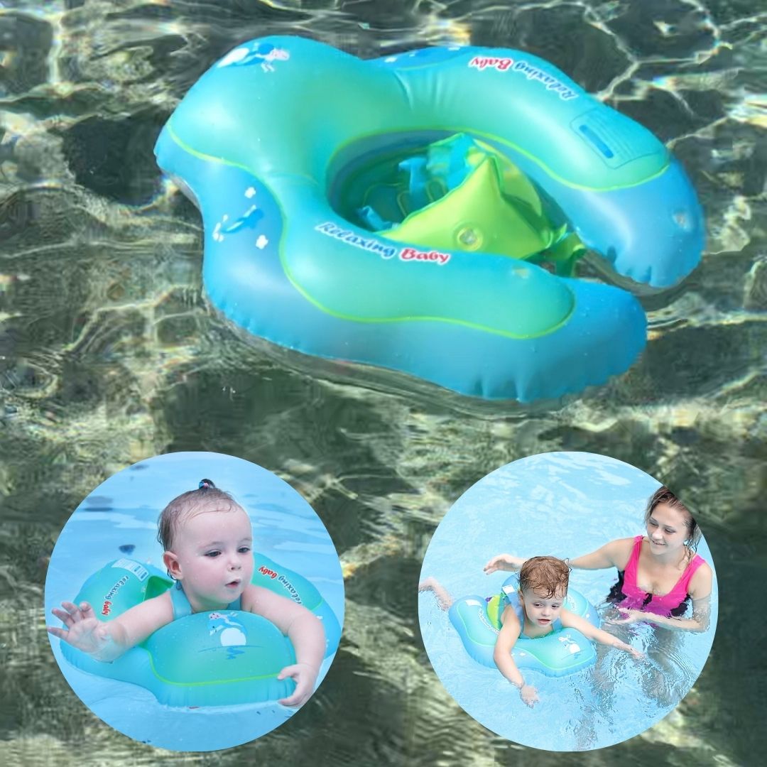 TD® bouee bebe gonflable piscine 3 mois enfant double flotteur securis –