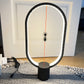 Lampe magnétique ovale noire 40 cm