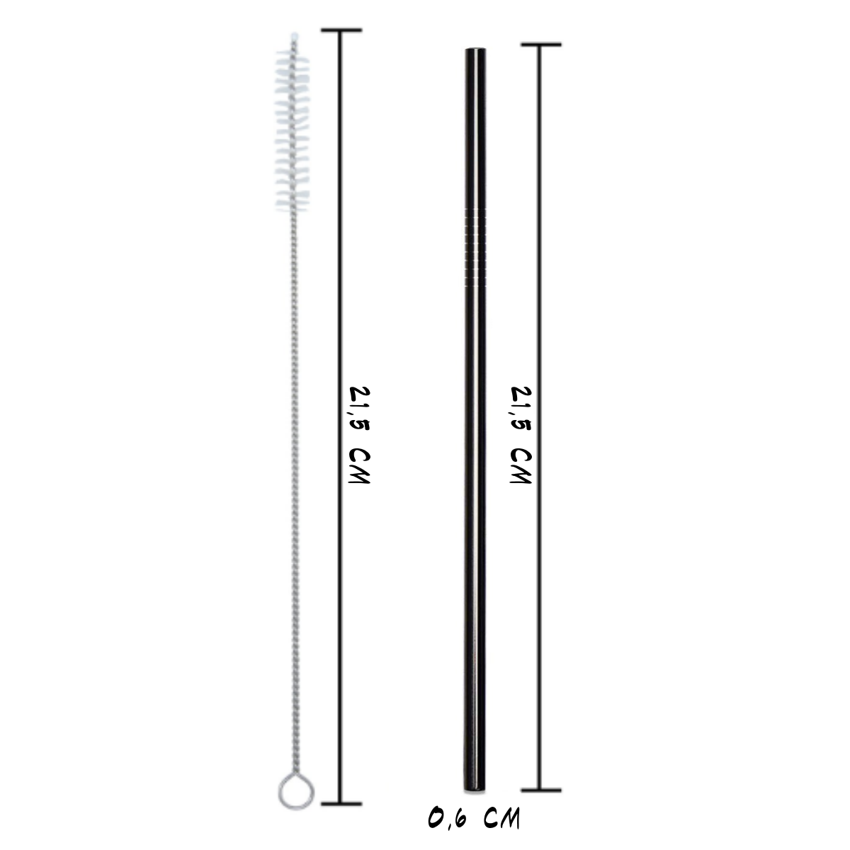 Pailles réutilisables en inox - alternative pailles en plastique Pailles réutilisables en inox - alternative pailles en plastique