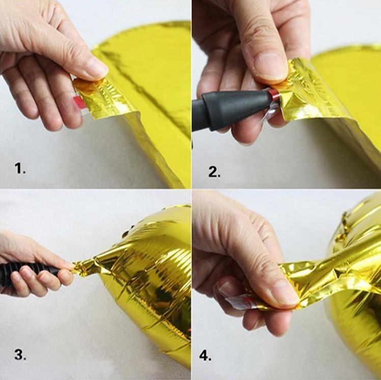 3 manières de gonfler un ballon en papier aluminium